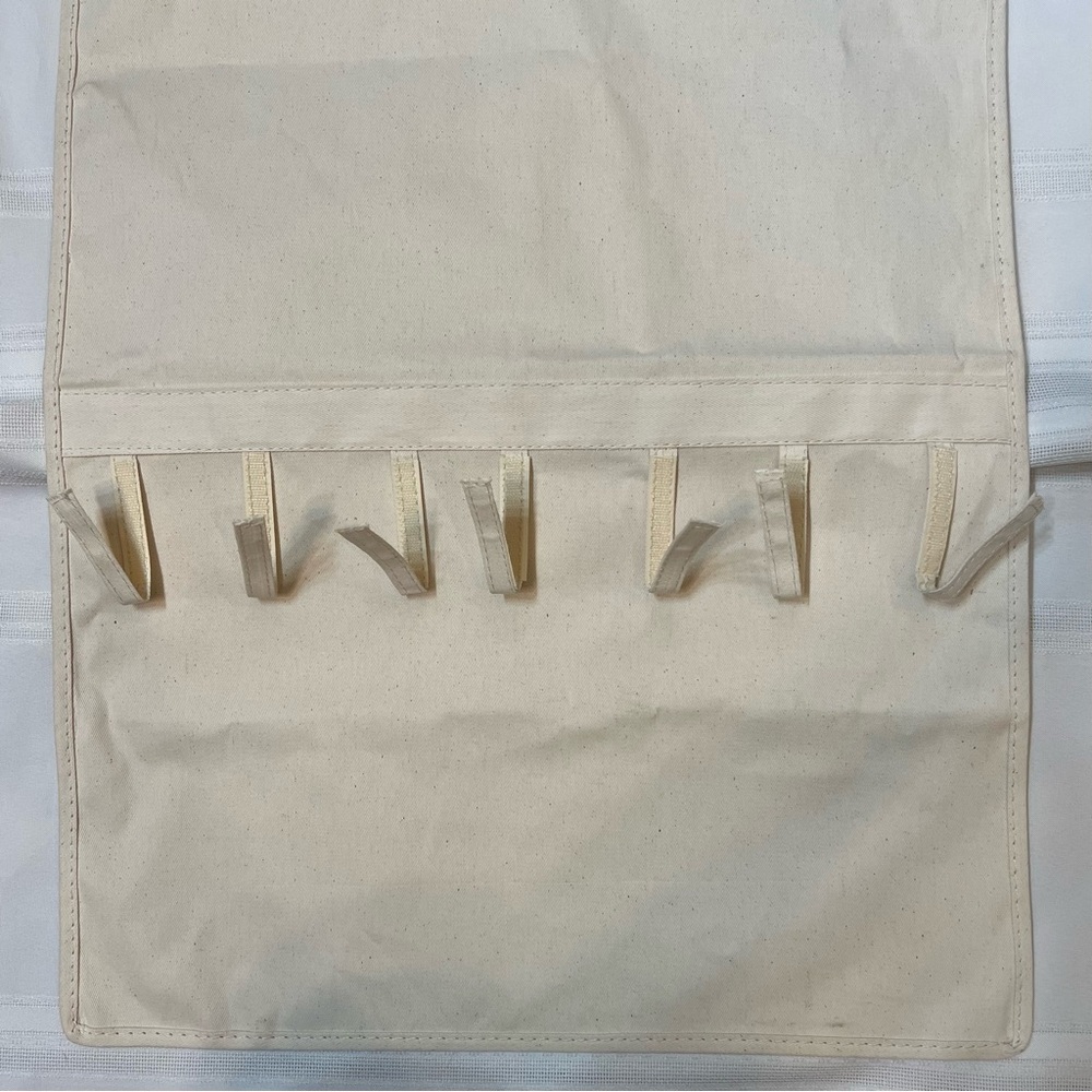 Necklaces Organizer BUNDLE Hanging Organizer Two Sided Natural Canvas‎ Necklaces - Picture 9 of 11